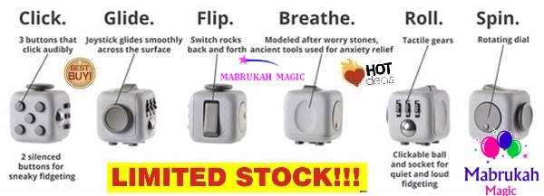 ***ANTI STRESS REFLIEF FOR ALL***FIDGET CUBE***RELAXING***BID PER ITEM!!!RANDOM COLORS!!!