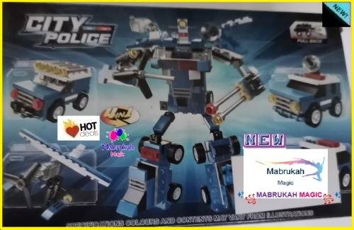 ***NEW STOCK***6+47 PCS CITY POLICE PATROL CAR PULL BACK LEGO TYPE MINI BLOCK SET***BUY PER ITEM!