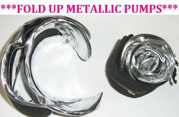 ***FOLD UP PUMPS***ULTRA COMFORTABLE, CUTE & VERSATILE***FREE CARRY POUCH***