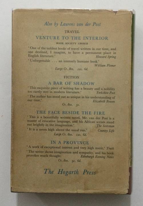 Flamingo Feather - Laurens van der Post. Hardcover w/dj. 1st Ed. 1955