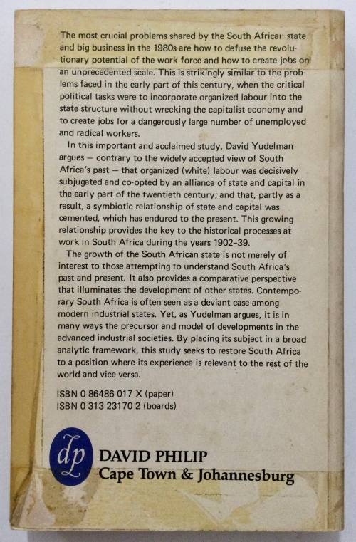 The Emergence of Modern South Africa - David Yudelman. Softcover, 1st Ed. 1984