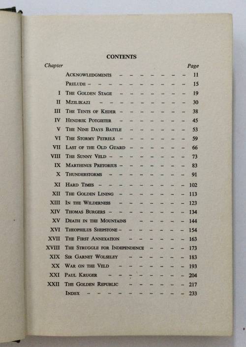 The Golden Republic - T V Bulpin. Hardcover w/dj. 1st Ed. c. 1950