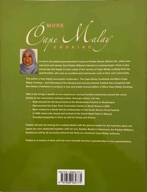 More Cape Malay Cooking - Faldela Williams. Softcover, 1991