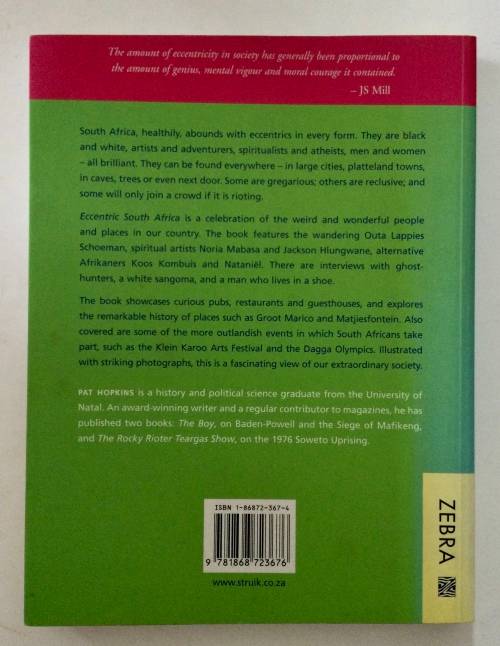 Eccentric South Africa - Pat Hopkins. Softcover, 1st Ed. 2001