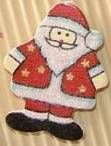 40mm x 32mm Wooden Father Christmas