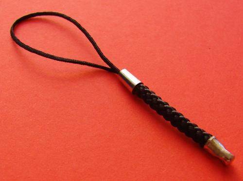 Black Braided Cellphone Attachment String