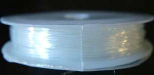 0.8mm White Stretch Cord - 10 Meter Roll