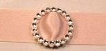 22mm Stylish Round Silver Bling Buckles/Ribbon Sliders - Pack of 5