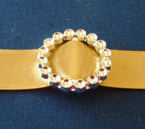 15mm Wide Gold Poly Satin Ribbon (Sold by the Meter)