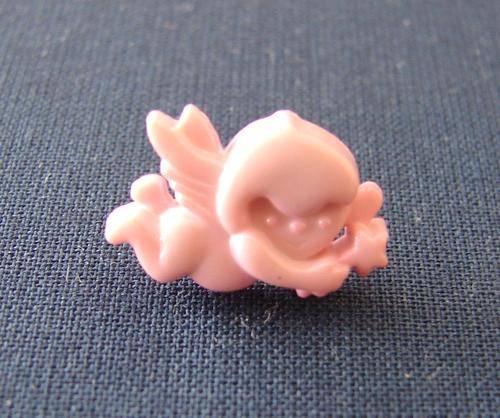 17mm x 12mm Angel Button with Shank - Assorted Pastel Colours