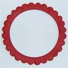 70mm Round Decorative Red Mulberry Paper Fames (3 Frames per Pack)