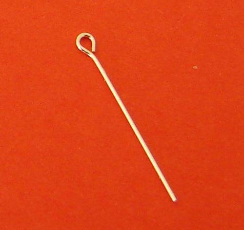 Sterling Silver 25.4mm x 0.64mm Eye Pin