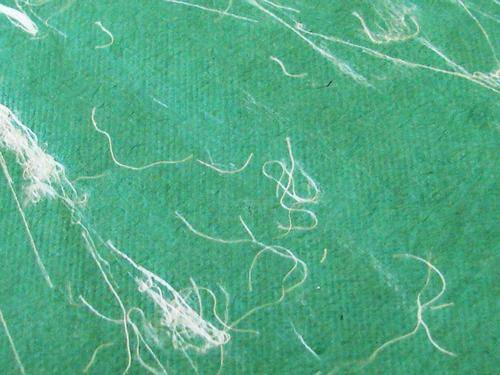 305mm x 305mm Green Silk Laid Scrapbooking Sheet