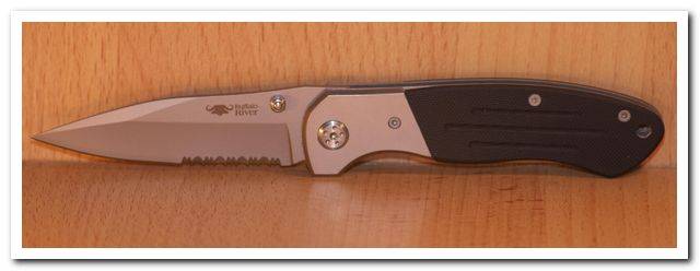BUFFALO RIVER CRUSADER Pocket Knife - 20cm open