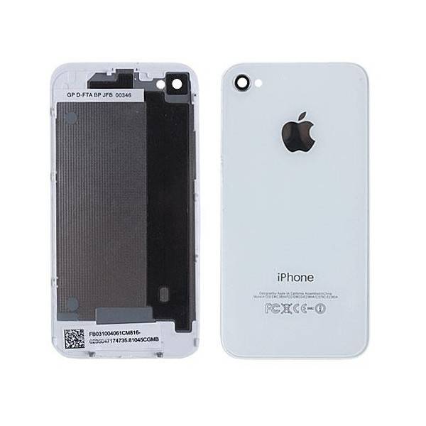 APPLE iPHONE 4S BACK REAR GLASS BATTERY COVER WHITE GENUINE ORIGINAL