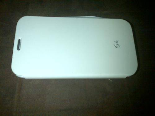 Samsung S4 Flip cover pouch white