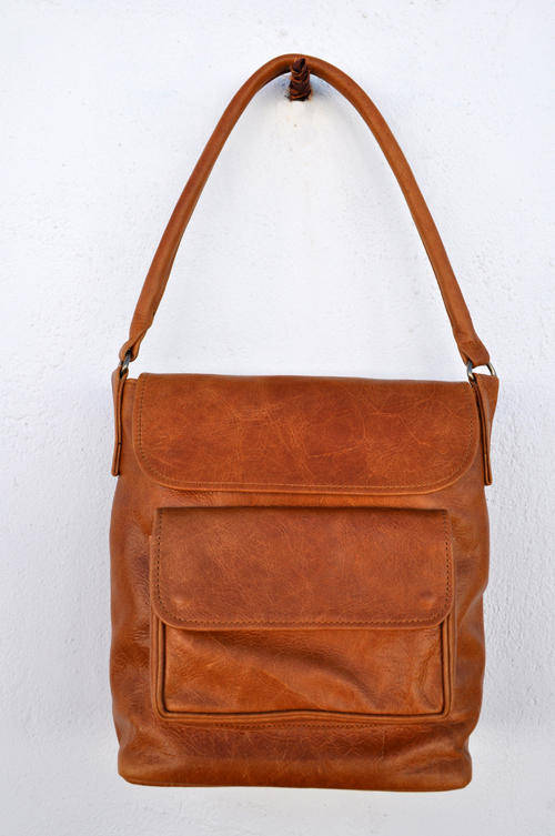 Tan Leather Shoulder/Sling Bag