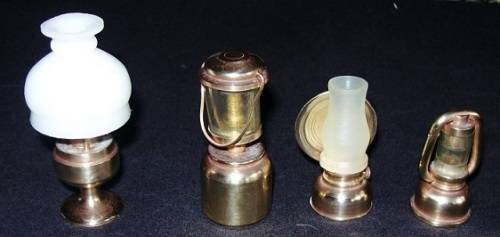 MINI BRASS LAMPS  for printers tray