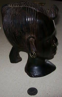 EBONY WOMAN'S HEAD