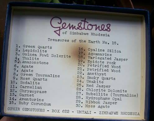 GEMSTONES OF RHODESIA
