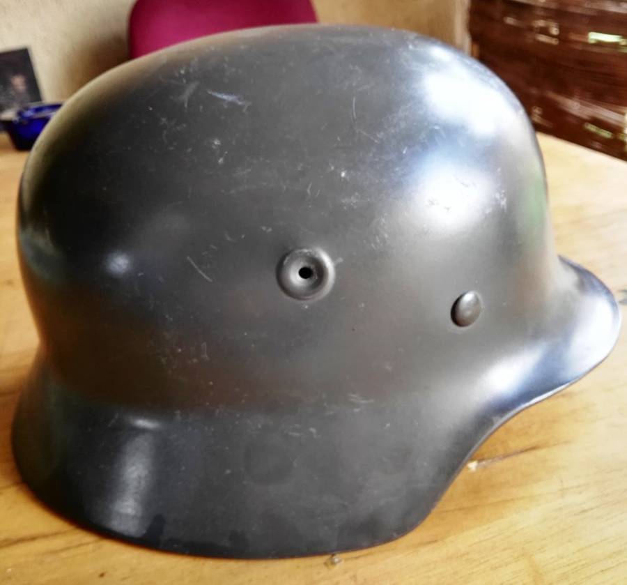 Old SA Riot Police Helmet | German WW2 Pattern | With Leather Inner & Chin Strap