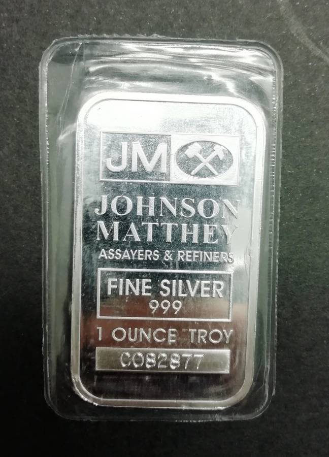 1oz Troy Johnson Matthey | 999 Fine Silver Bars | This low price is per bar to take all 5 | Buy Now