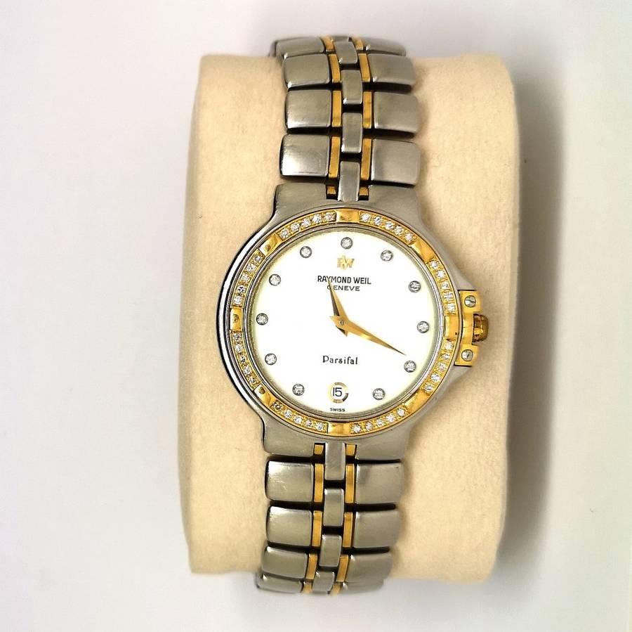 RAYMOND WEIL | GENEVE | Parsifal | Designer Mens Watch | With 51 Small Diamonds | R1 Start