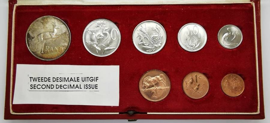 1971 | South Africa | Second Decimal Issue | Long Proof Set | No Gold | Red Box