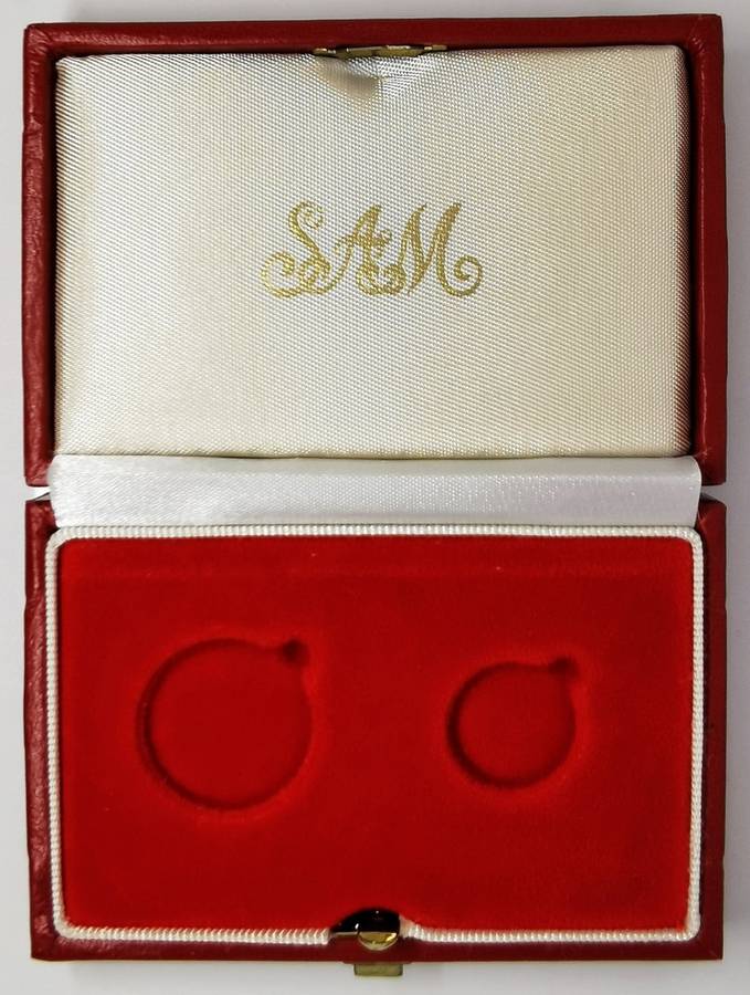 Empty Red SA Mint Box | Tenth And Quarter Ounce Kruger Rand