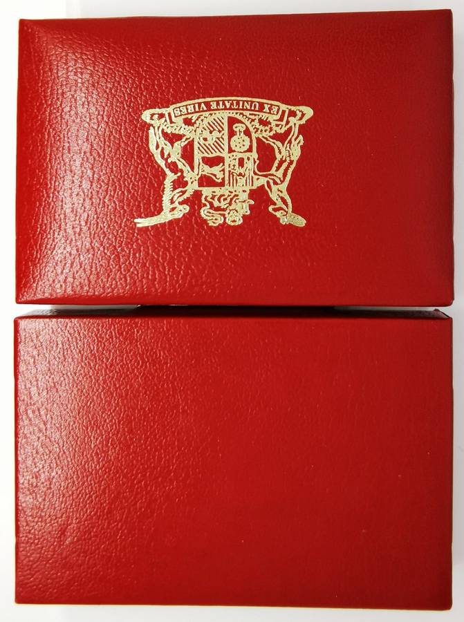 Empty Red SA Mint Box | Tenth And Quarter Ounce Kruger Rand