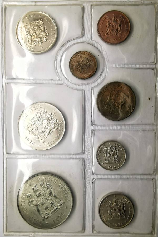 1974 | South African UNC Set | Includes Silver R1