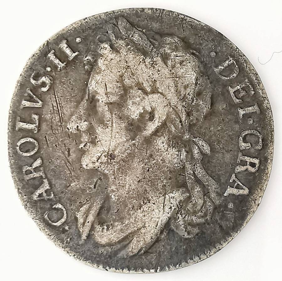 1677 |  Dollar | Scotland  | 21 mm Silver (.916) Coin | Charles II | 2nd Coinage