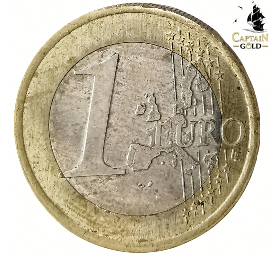 1999 | 1 Euro | Netherlands | Beatrix | 1st map | 23.25 mm
