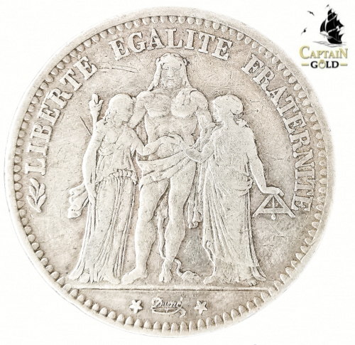 1873 | 5 Francs | Paris, France | 148 Year Old Silver Coin