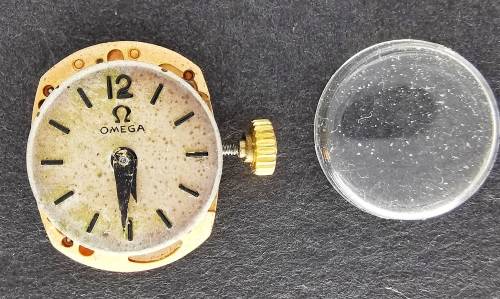 Omega | Seventeen 17 Jewels | Rose Gold Color | Watch Parts