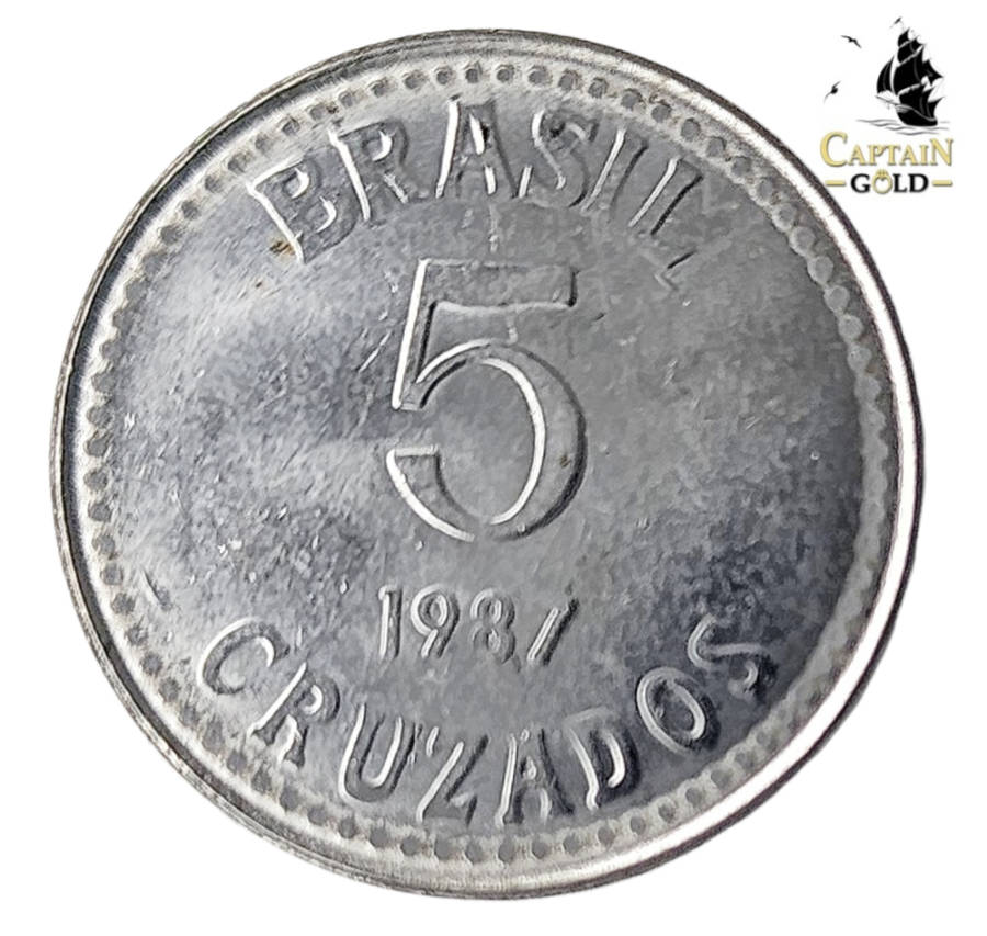 1987 | 5 Cruzados | Brazil | 25 mm Coin