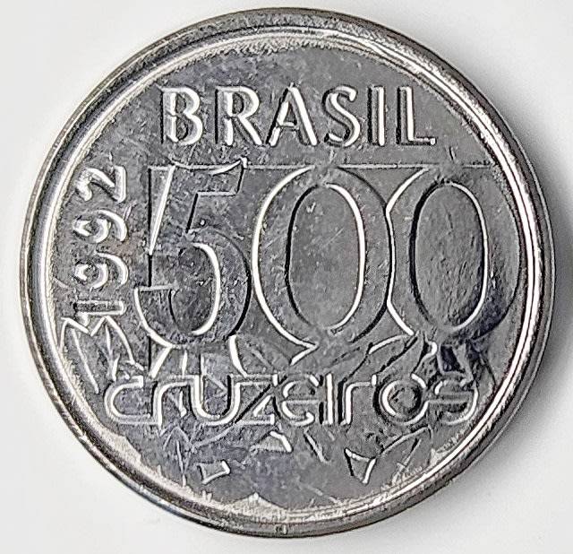 1992 | 500 Cruzeiros | Brazil | 19 mm Coin