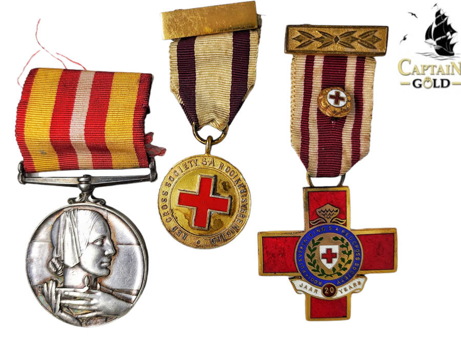 Red Cross Society Medals | Awarded to: D.J. Erasmus