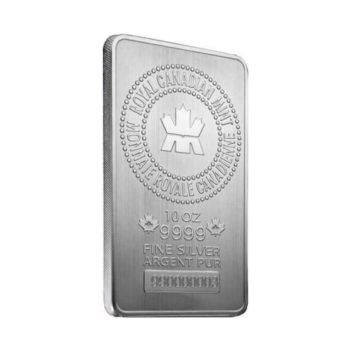 10oz Royal Canadian Mint BAR | Pure (9999) Fine Silver Investment | Buy Now R5250 each