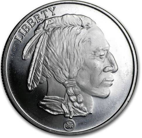 1oz American Buffalo/ Indian Head | RMC Mintmark |.999 Fine Silver Bullion Round | Buy Now R525 each