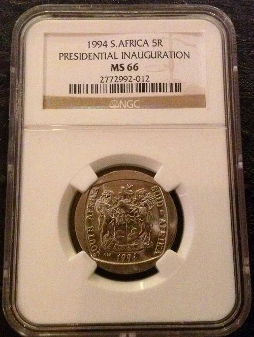 *** Very High Grade *** 1994 Inauguration R5 *** NGC Graded MS 66 *** Rare Find *** R1 START ***
