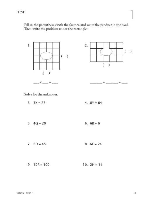 RSA Delta - Test Book MATH-U-SEE - MUS-DEL-T