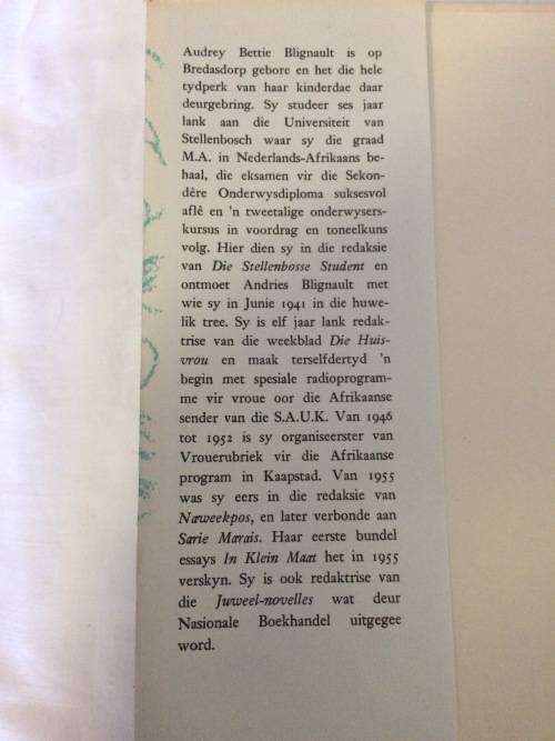 Die Vrolike Lied - Audrey Blignault