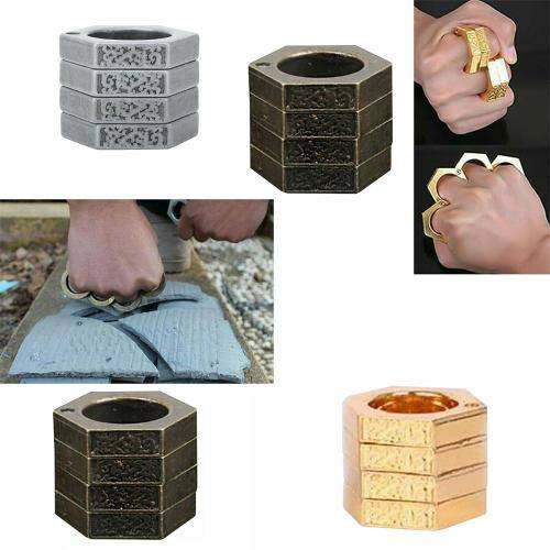 Self Defense 4 Finger Brass Survival Tool