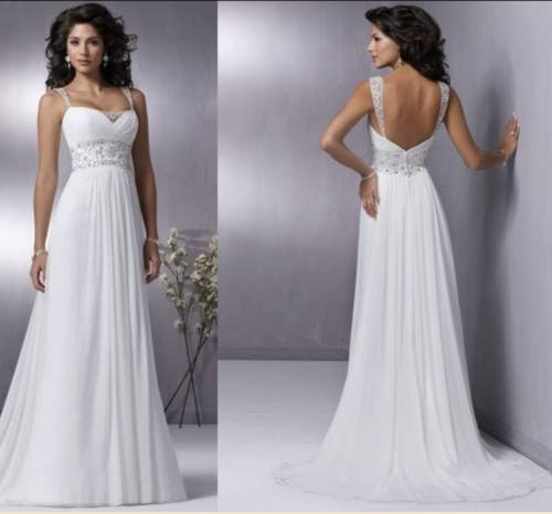 Beautiful elegant wedding dress