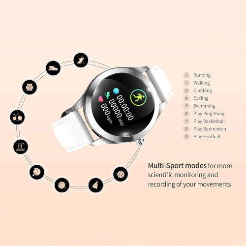 KW10 Waterproof Heart Rate Monitoring Bluetooth Smart Watch - Gold Steel