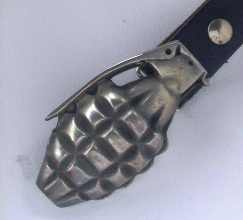 Handmade Leather Belt.                         Solid Pewter Buckle.