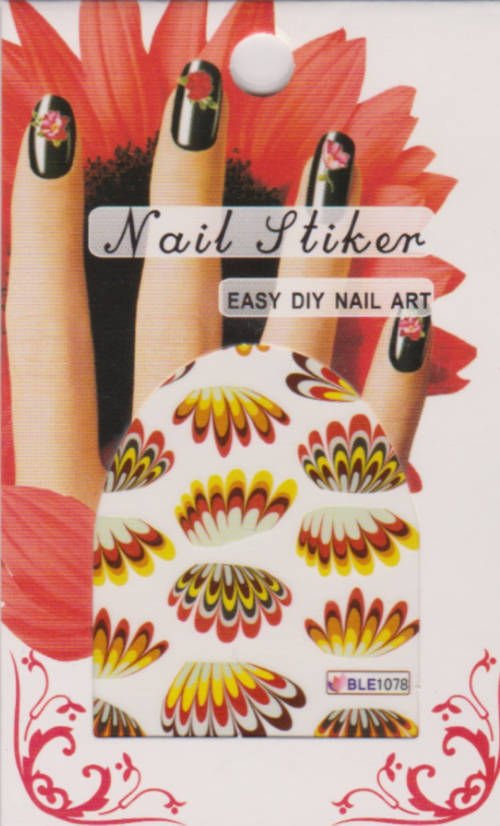 Wing Nail Art Water Decals Transfer Sticker