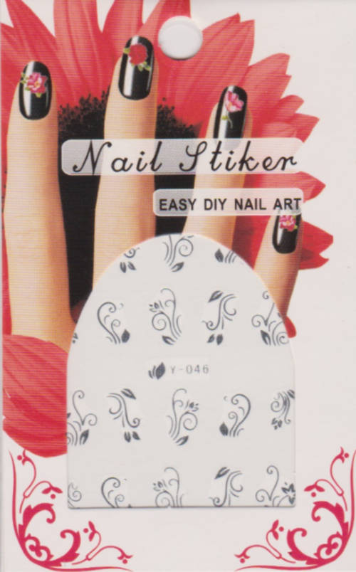 Silver Water Nail Decals