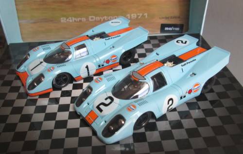 NSR 1/32 SCALE - GULF PORSCHE 917K 24hr LE MANS 1971 1st & 2nd (BOXED)
